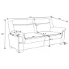 CoasterEveryday 506591 Arabella - Upholstered Padded Arm Sofa - Gray