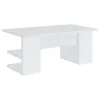 CoasterEssence 801455 Alice - 4-Shelf Engineered Wood Writing Desk - White