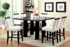 Furniture of America CM3559PT Luminar - Counter Height Table - Black