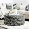 Furniture of America SM8171-OT Patricia - Ottoman - Black / Pattern