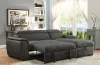 Furniture of America CM6514BK-SECT Patty - Sectional - Graphite