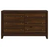 Coaster Fine Furniture 223443 Welsley - 6-Drawer Dresser Cabinet - Walnut