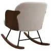 Coaster Fine Furniture 602625 Paige - Boucle Upholstered Mid Back Rocking Chair - Beige