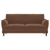 Coaster Fine Furniture 552101-S2 Selma - 2 Piece Velvet Upholstered Crescent Arm Sofa Set - Rust