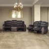 New Classic 20-U1816B-2NP Willow - 2 Piece Sofa & Loveseat - Brown