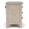 Riverside Furniture 79269 Bennett - Three Drawer Nightstand - Frosted Gray