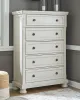 Ashley Furniture B742-46 Robbinsdale - Five Drawer Chest - Antique White