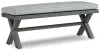 Ashley Furniture P518-600 Elite Park - Bench With Cushion - Gray