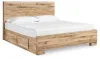 Ashley Furniture B1050B33 Ashley Furniture B1050B33 Hyanna - King Panel Bed With 2 Side Storage - Tan Brown