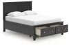Ashley Furniture B687B17 Ashley Furniture B687B17 Lanolee - Queen Panel Storage Bed - Black