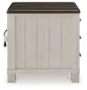 Ashley Furniture T796-7 Darborn - Chair Side End Table - Gray / Brown