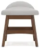 Ashley Furniture H615-01 Lyncott - Home Office Desk Chair - Light Gray / Brown