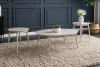 New Classic T1857-3P-WHT Nolan - 3 Piece Occasional Set (1 Coffee & 2 End Tables) - White