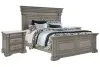 Pulaski Furniture P091-BR-K1-KIT2 Pulaski Furniture P091-BR-K1-KIT2 Madison Ridge - Queen Panel Bed With 2 Nightstands - Heritage Taupe