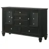 CoasterEssence 201323 Sandy Beach - 11-Drawer Dresser - Black