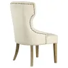 CoasterElevations 104507 Baney - Tufted Upholstered Dining Chair - Beige And Rustic Gray