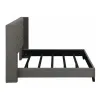 CoasterEssence 301405F Bancroft - Upholstered Full Wingback Bed - Gray