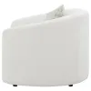 CoasterEssence 509173 Rainn - Boucle Upholstered Sloped Arm Accent Chair - Latte
