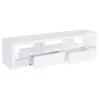Coaster Fine Furniture 704251 Jude - 2-Drawer Engineered Wood TV Stand - High Gloss White