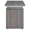 CoasterEveryday 800520 Brennan - 3-Drawer Office Computer Desk - Weathered Gray