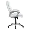 CoasterEssence 801140 Kaffir - Upholstered Adjustable Home Office Desk Chair - White