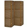 Coaster Fine Furniture 961638 Browning - 4-Panel Bamboo Room Divider Folding Screen - Walnut