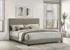 Coaster Fine Furniture 300851KW Dorian - Fabric Upholstered California King Panel Bed - Taupe