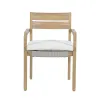 New Classic G6235-DC Arden - Wood And Wicker Patio Dining Chair (Set of 2) - Natural / Brown