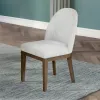 New Classic D1464B-20 Essence - Upholstered Curved Back Chair - Brown