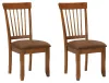 Ashley Furniture D199-01 Berringer - Dining UPH Side Chair (Set of 2) - Rustic Brown