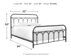 Ashley Furniture B280-681 Nashburg - Queen Metal Bed - Black