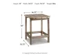 Ashley Furniture P014-703 Sundown Treasure - Rectangular End Table - Driftwood