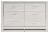 Ashley Furniture B2640-31 Altyra - Six Drawer Dresser - White
