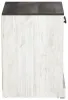 Ashley Furniture EB4121-191 Shawburn - One Drawer Night Stand - Whitewash / Charcoal Gray
