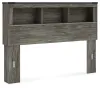 Ashley Furniture B4480-65 Ashley Furniture B4480-65 Frandern - Queen Bookcase Headboard - Gray
