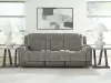 Ashley Furniture PC8350515 Mixed Motion - Power Reclining Sofa With Adjustable Headrest - Shadow