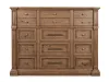 Pulaski Furniture BP444-180KGC-KIT6 Pulaski Furniture BP444-180KGC-KIT6 Gallant Grove - California King Panel Bed, 2 Nightstands, Drawer Dresser With Landscape Mirror And Tall Chest - Brown
