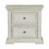 Liberty Furniture 361W-BR61 Liberty Furniture 361W-BR61 Big Valley - 2 Drawer Nightstand With Charging - Whitestone