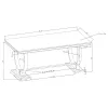 CoasterElevations 107871-S7 Antoine - 7 Piece Rectangular Glass Top Dining Set - Chrome