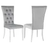 CoasterElevations 111103 Kerwin - Velvet Upholstered Dining Side Chair (Set of 2) - Gray