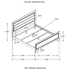 CoasterEveryday 204191Q Kauffman - Wood Queen Panel Bed - Washed Taupe