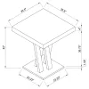 CoasterEveryday 100520 Freda - Square Pub Height Bistro Bar Table - Cappuccino
