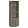 Coaster Fine Furniture 707726 Burke - 3-Shelf Engineered Wood Media Tower - Gray Driftwood