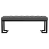 Coaster Fine Furniture 907516 Mesa - Boucle Upholstered Tufted Accent Bench - Charcoal