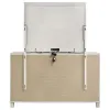 Coaster Fine Furniture 224953M Olivia - 6-Drawer Dresser And LED Mirror - Pearl White
