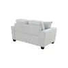 Intercon SY-LS-ASH64-SGC-C Ashbury - Loveseat With 2 Pillows - Soft Gray