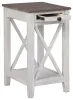 Ashley Furniture A4000374 Adalane - Accent Table - White / Gray