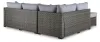 Ashley Furniture P297-070 Petal Road - Loveseat Sectional, Ottoman, Table Set (Set of 4) - Gray