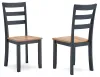 Ashley Furniture D399-01 Ashley Furniture D399-01 Gesthaven - Dining Room Side Chair (Set of 2) - Natural / Blue