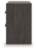 Ashley Furniture B3789-92 Prendonea - Two Drawer Night Stand - Charcoal